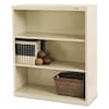 Tennsco Metal Bookcase, Three-Shelf, 34-1/2w x 13-1/2d x 40h, Putty B-42PY